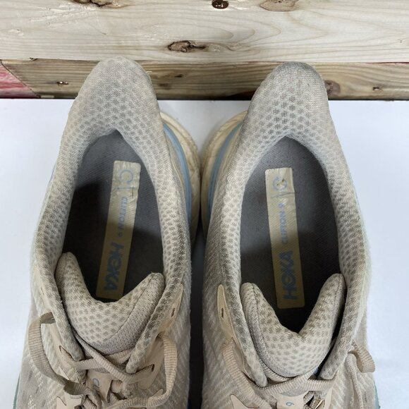 Hoka One One Clifton 9 Athletic Running Sneakers Men’s Size 11 D Blue White - Picture 10 of 12